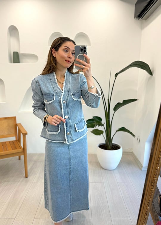 AÇIK MAVİ 7137 DENİM TAKIM