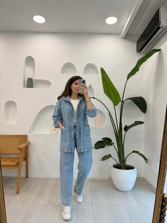 AÇIK MAVİ  7218 DENİM  TAKIM 
