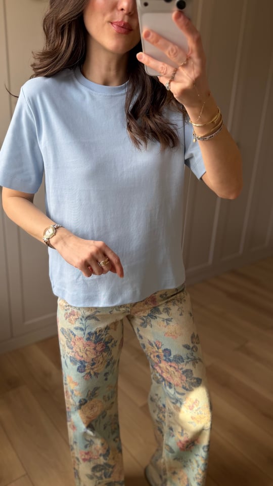 BEBE MAVİ 1128 BASIC TSHİRT 