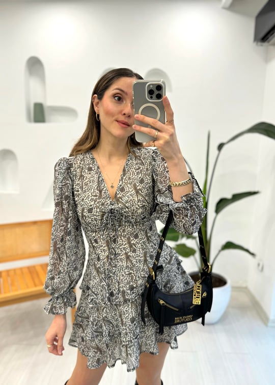 BEJ 1526 BÜZGÜLÜ ELBİSE 