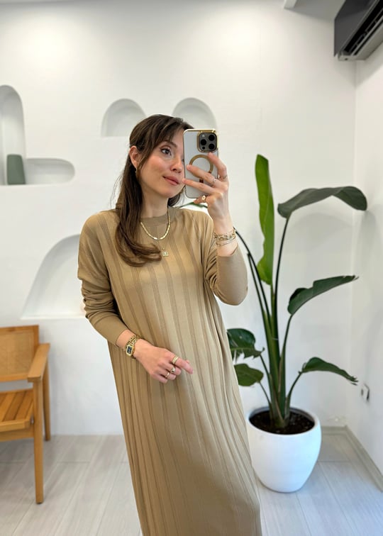 BEJ 40730 TRİKO ELBİSE