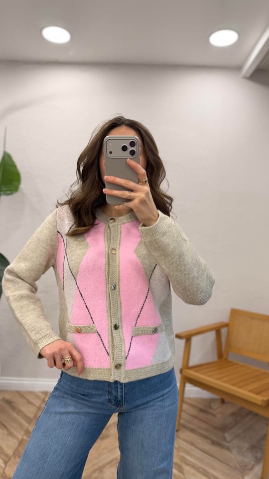 BEJ-PEMBE 1014 BAKLAVA DESEN HIRKA  