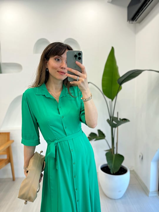 BENETTON 1345 GÖMLEK ELBİSE