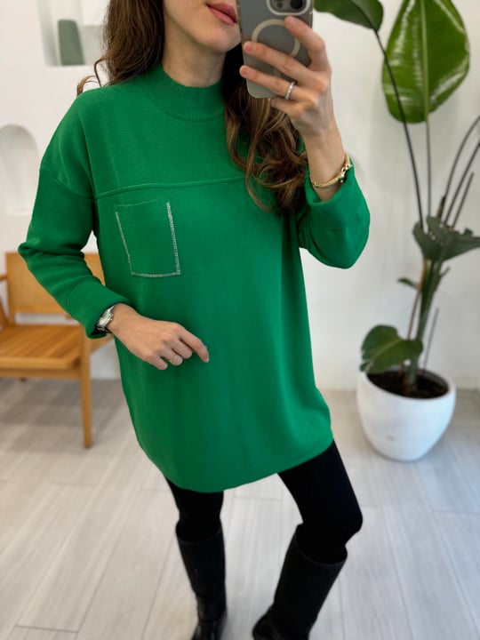 BENETTON 7009 CEP DETAY TUNİK 