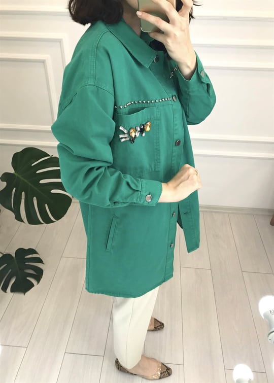 BENETTON GABARDİN CEKET