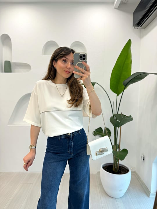 BEYAZ 27005 TRİKO KISA KOL