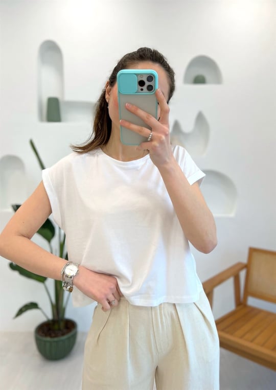 BEYAZ 3431 T KOL TSHIRT