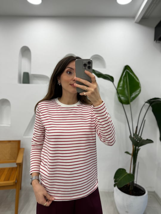 BEYAZ-KIRMIZI 0202 SWEAT