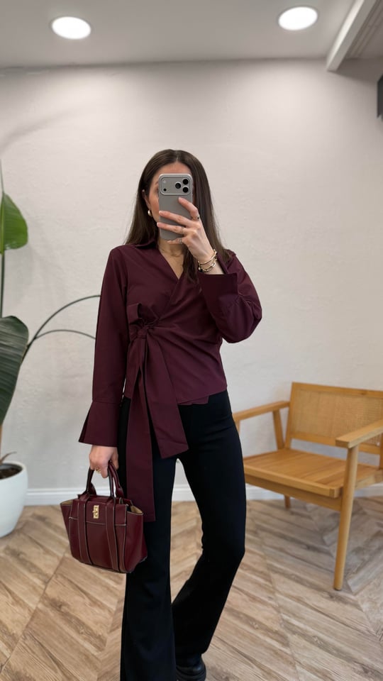 BORDO 1023 BAĞLAMALI GÖMLEK 