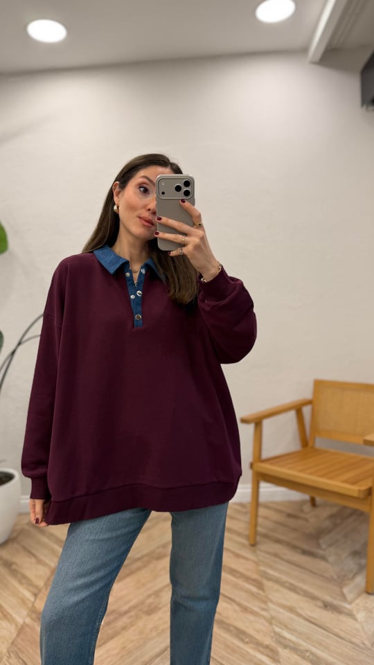 BORDO 3133 KOT GARNİLİ SWEAT