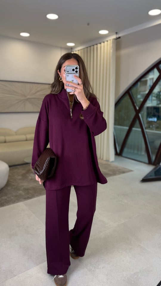 BORDO 3178 YÜKSEK YAKA FERMUARLI TAKIM 
