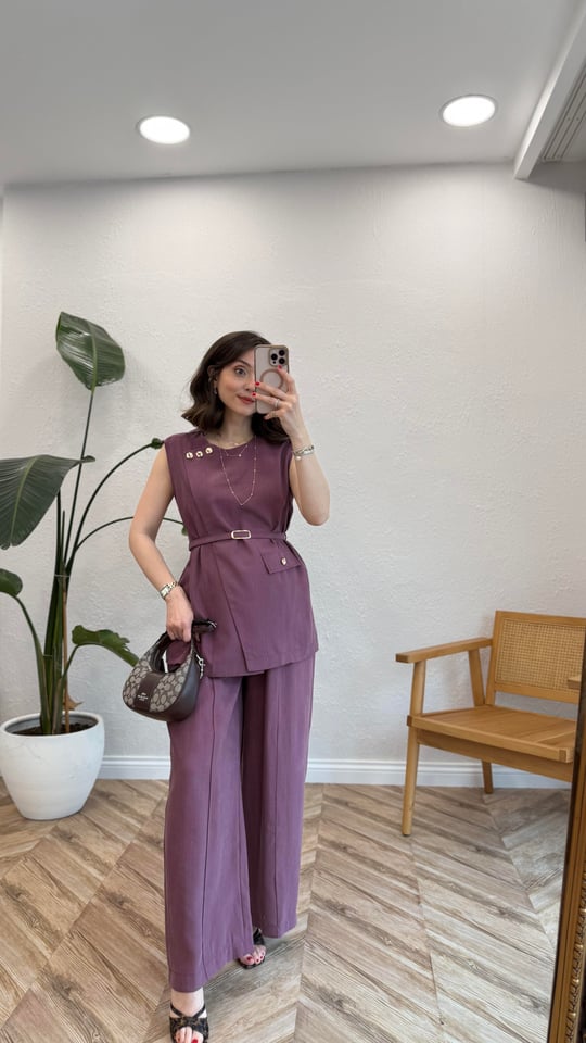 BORDO 4852 YELEK MODAL TAKIM 