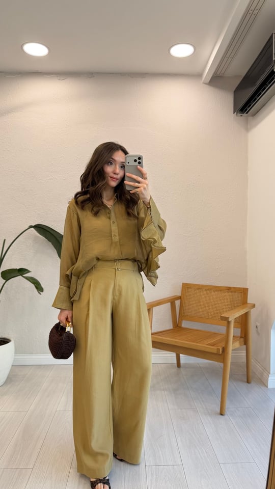 CAMEL 1441 KEMERLİ PANTOLON 