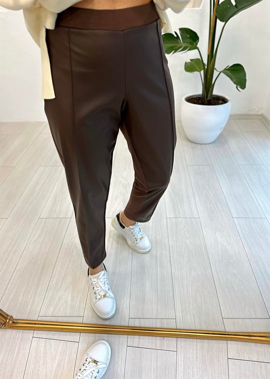 CAMEL 4315 DERİ DETAY PANTOLON