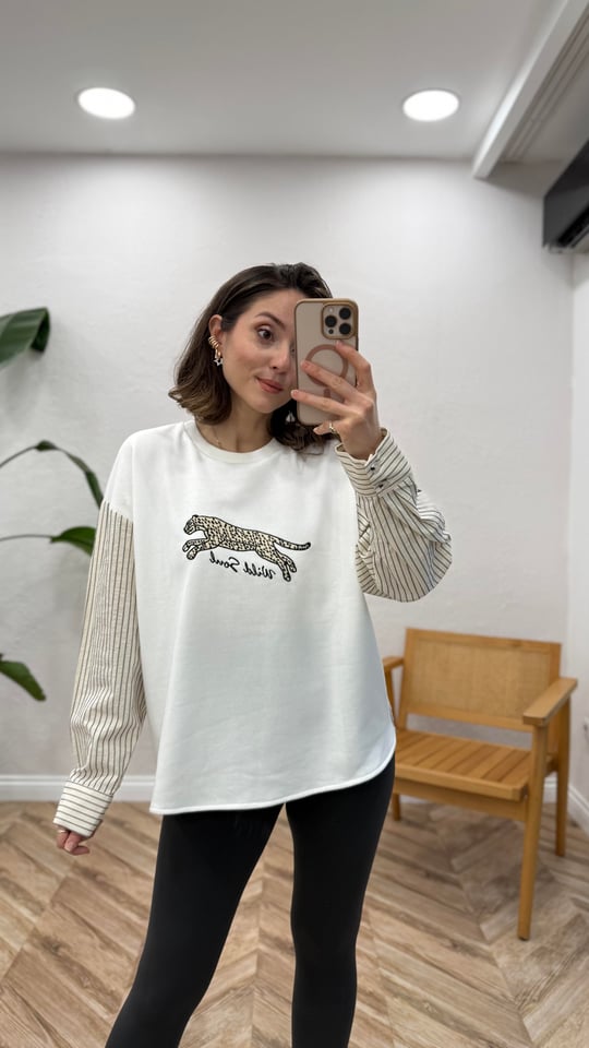 EKRU 0136 KAPLANLI SWEAT 
