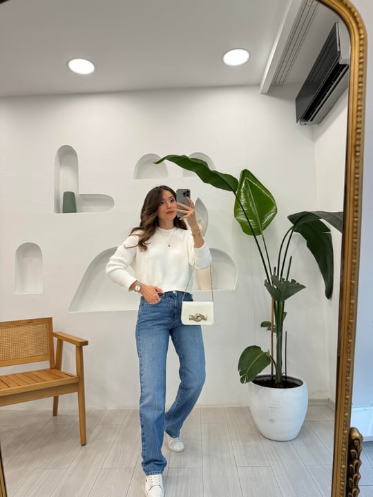 EKRU 10276 BİSİKLET YAKA KAZAK 