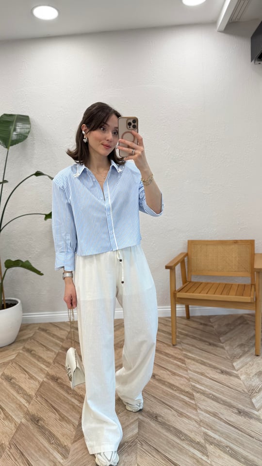 EKRU 1327 KETEN  PANTOLON 