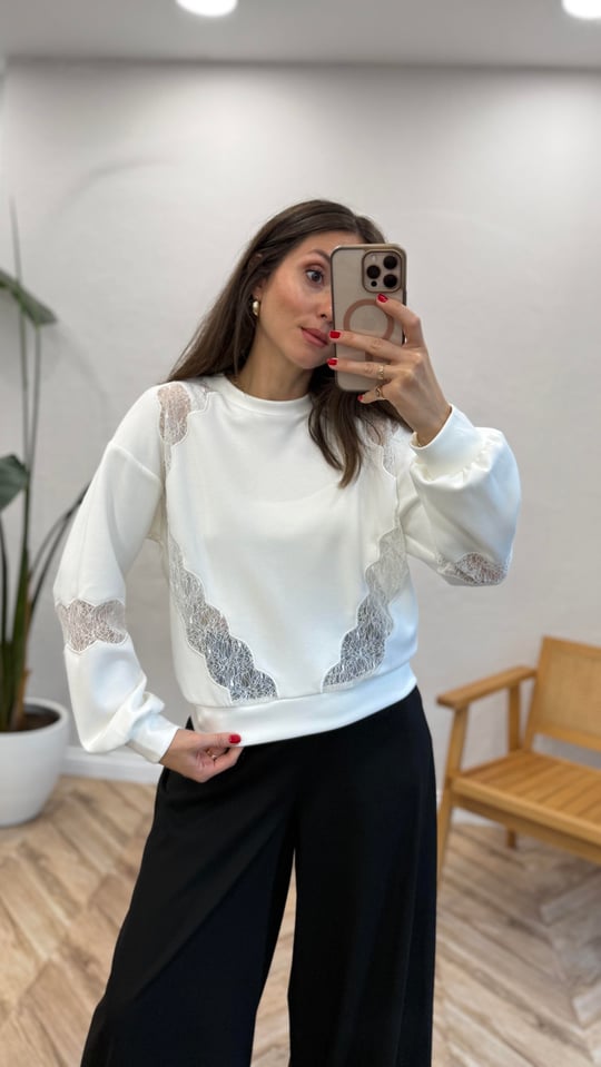 EKRU 3093 MODAL SWEATSHİRT 