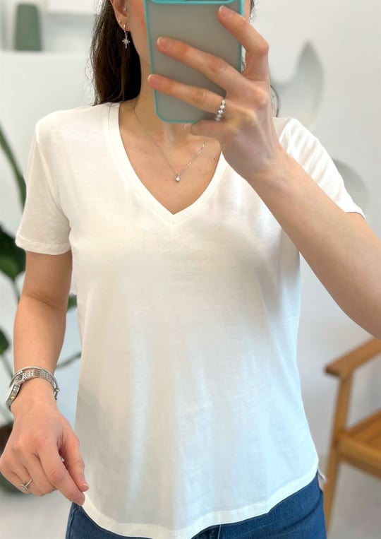EKRU 3470 V YAKA TSHIRT