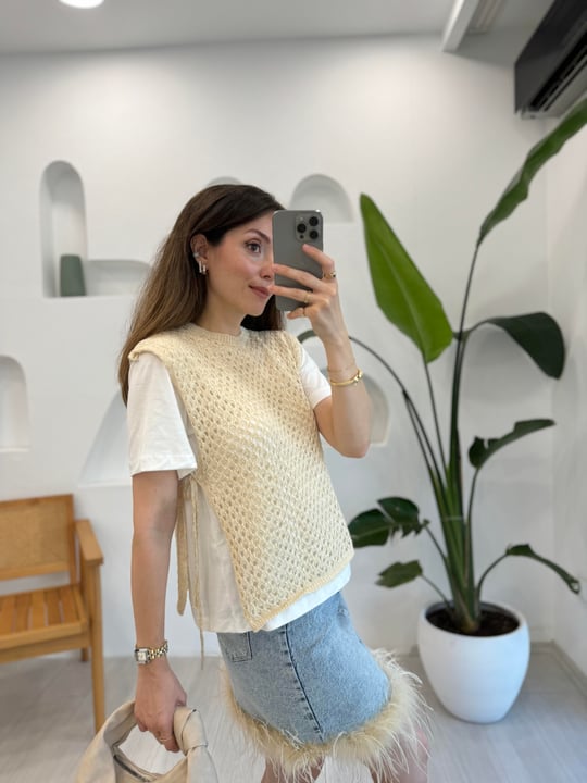 EKRU 35148 GARNİLİ TSHİRT 