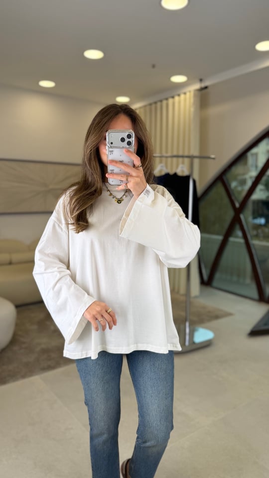 EKRU 3599 BİSİKLET YAKA SWEAT 