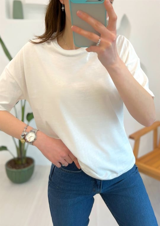 EKRU 3683 BASİC TSHIRT 