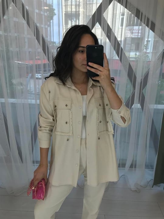 EKRU 6962 GABARDİN TAKIM 