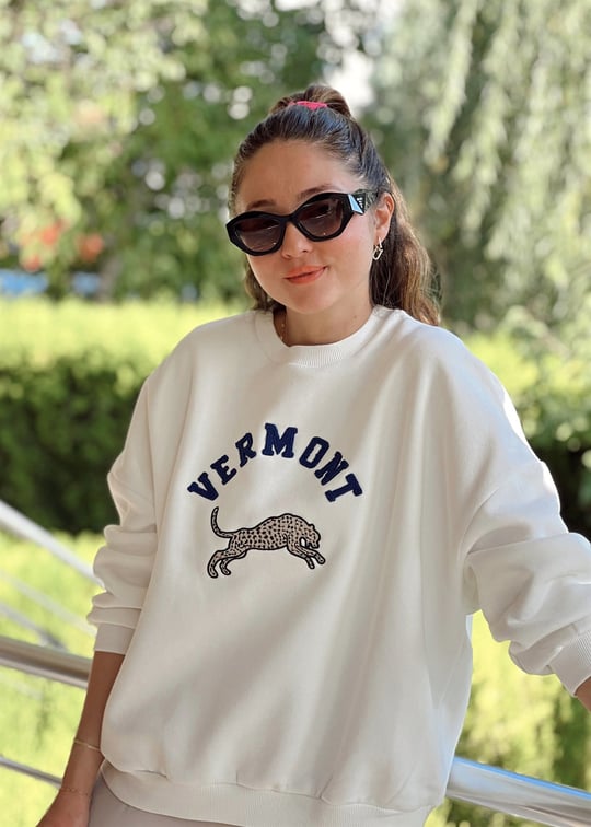 EKRU BASKI VE NAKIŞ SWEAT 