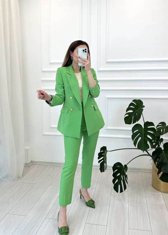 ELMA YEŞİLİ CEKET 