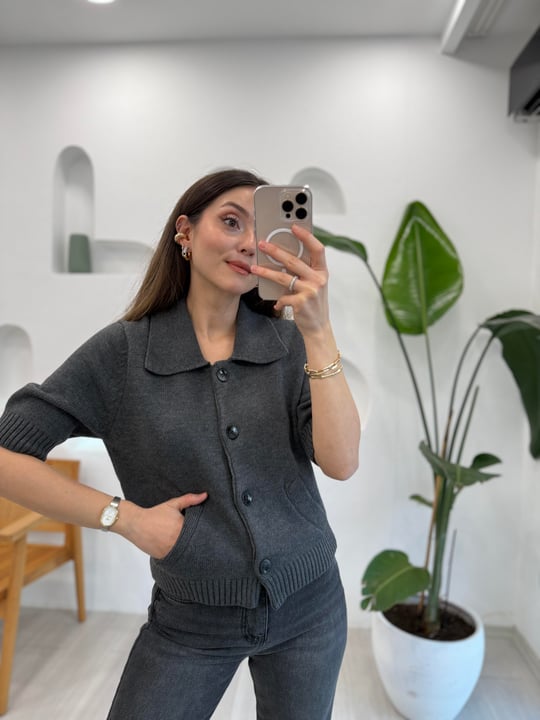 FÜME 60285 TRİKO HIRKA 