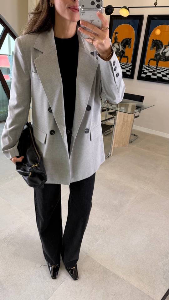 GRİ 8882 BLAZER CEKET 