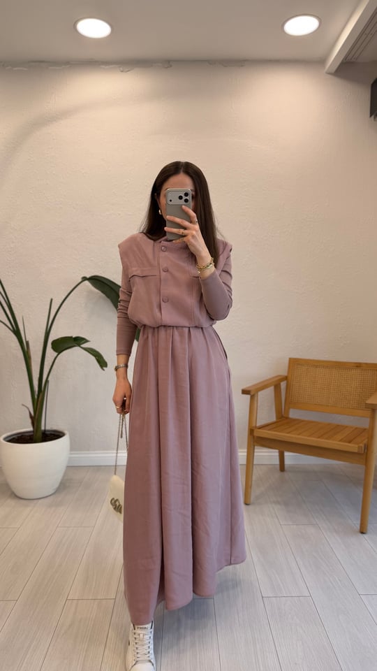 GÜL KURUSU 4364 YELEK ELBİSE 