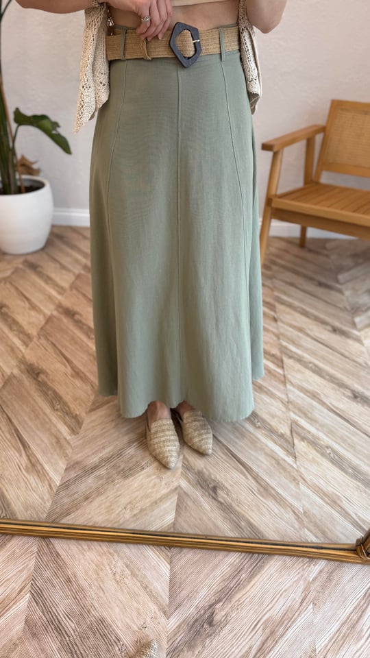 HAKİ 0296 KEMERLİ ETEK 