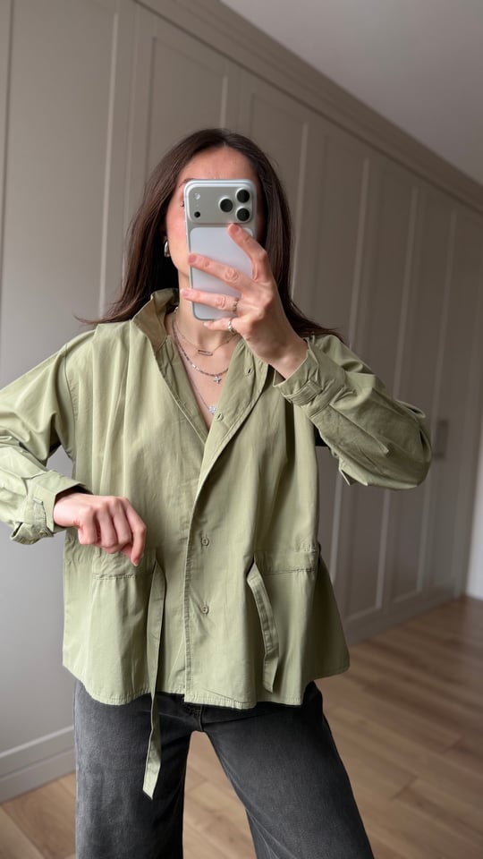 HAKİ 3391 PİLE DETAY GÖMLEK 
