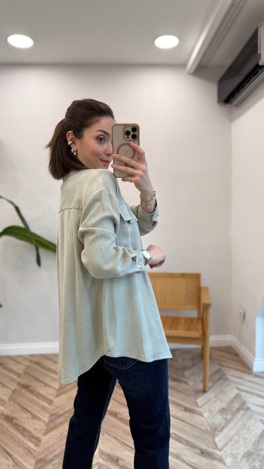 HAKİ 34177 TENCEL GÖMLEK 