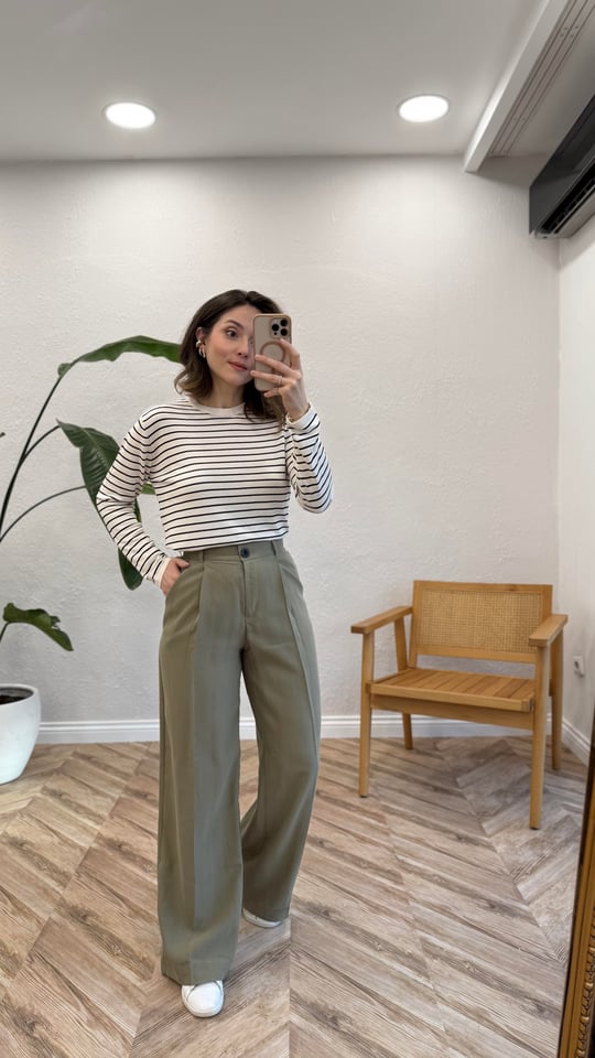 HAKİ 51020 TENCEL PANTOLON 