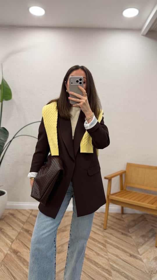 KAHVE 1047 BLAZER CEKET 