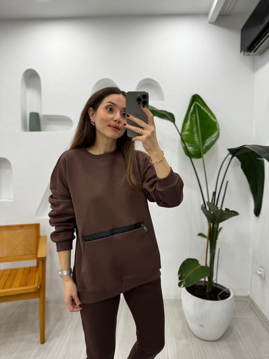 KAHVE 1101 SWEATSHİRT 