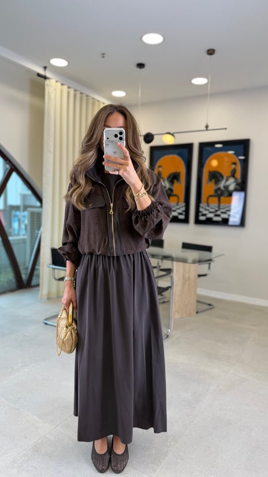 KAHVE 2677 ELBİSE 