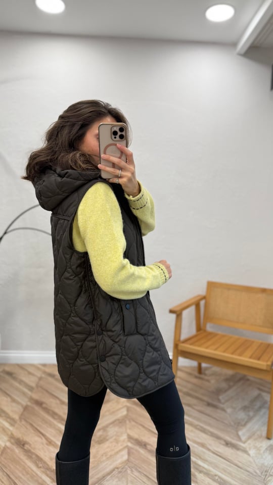 KAHVE 5423 ŞİŞME YELEK