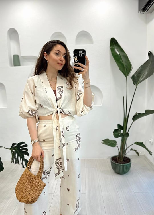 KAHVE 7230 KİMONO TAKIM