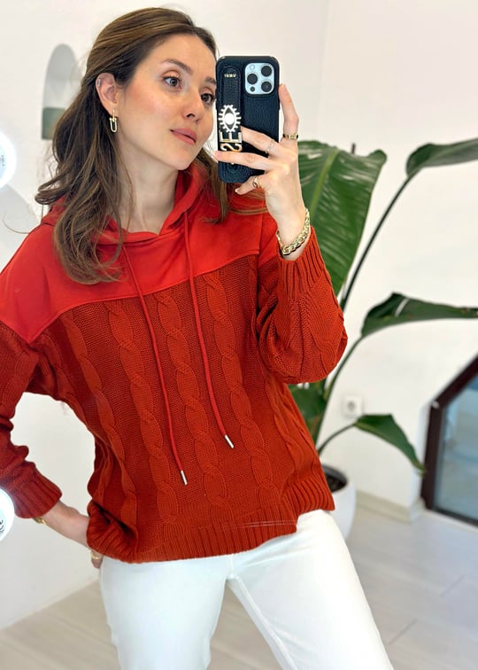 KİREMİT 4502 PARAŞÜT DETAY SWEAT