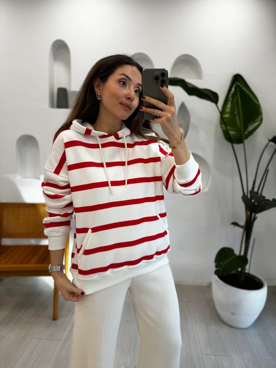 KIRMIZI 1308 BASİC SWEATSHİRT