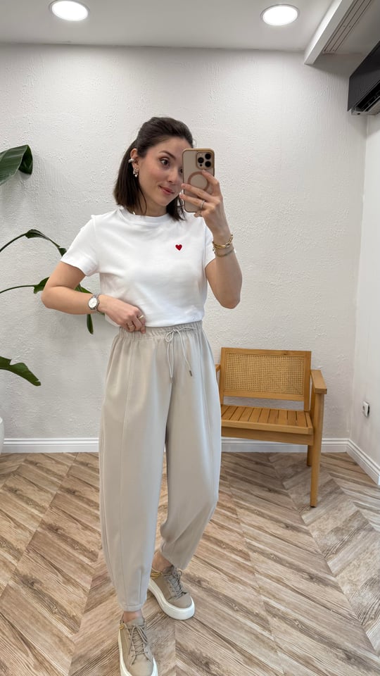 KOYU BEJ 34514 KONİK PANTOLON