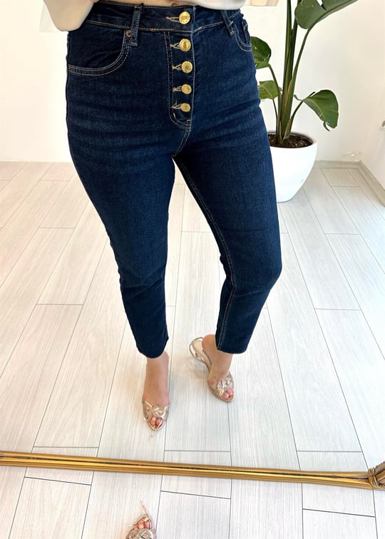 KOYU MAVİ 360-1 BOYFİT JEAN