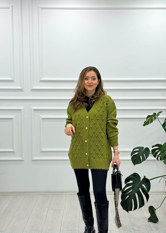 KOYU YEŞİL 50537 HIRKA 