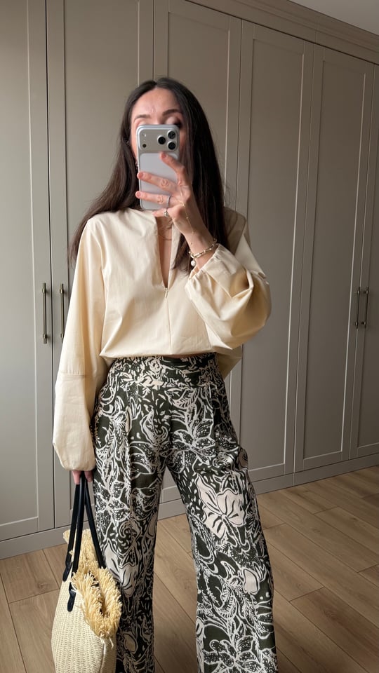 KREM  3243 FERMUARLI BLUZ 