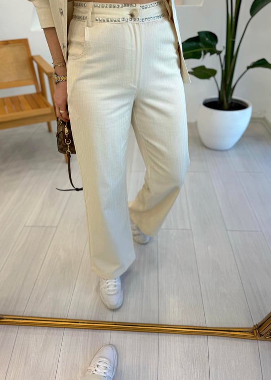 KREM 36200 GABARDİN PANTOLON
