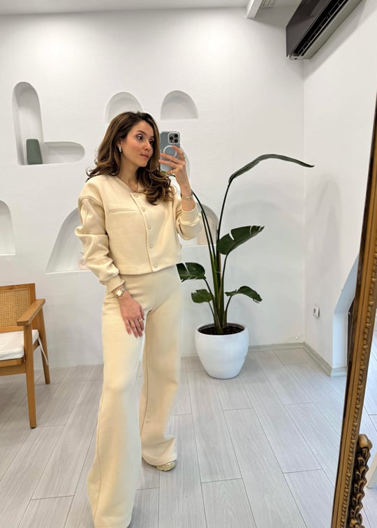 KREM 8511 ÜÇ İPLİK CEKET PANTOLON TAKIM 