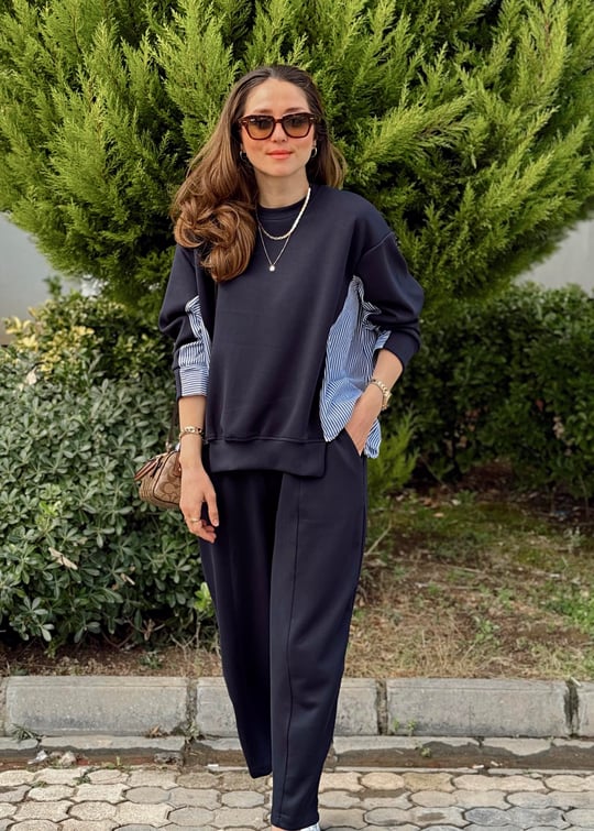 LACİVERT 1598 OYSHO SWEAT 
